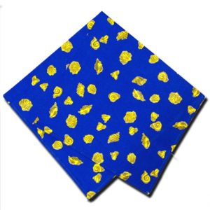 Napkins Shells Blue and Yellow