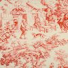 A Touch of Provence Toile De Jouy Red New