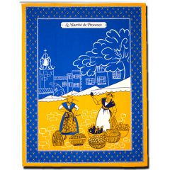 Dish Towel Provence Blue and Yellow