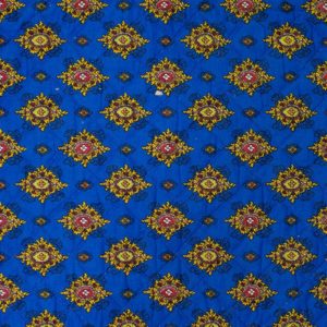 Quilted Fabric from Provence Design Calisson Blue