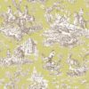 Fabric by the Yard Toile de Jouy Green Extra Large